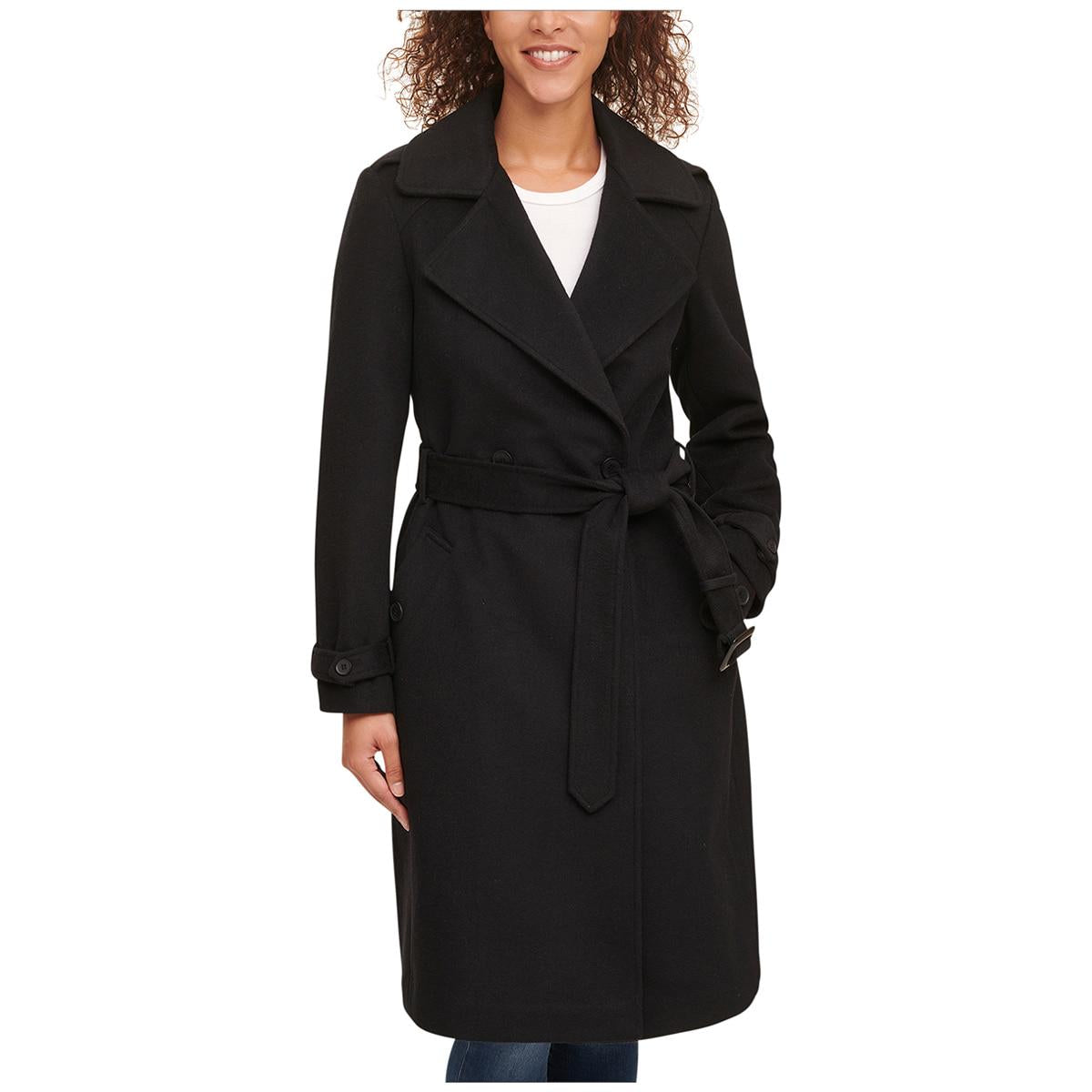 DKNY Women's Wool Coat Bone