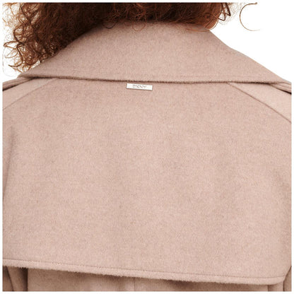 DKNY Women's Wool Coat Bone