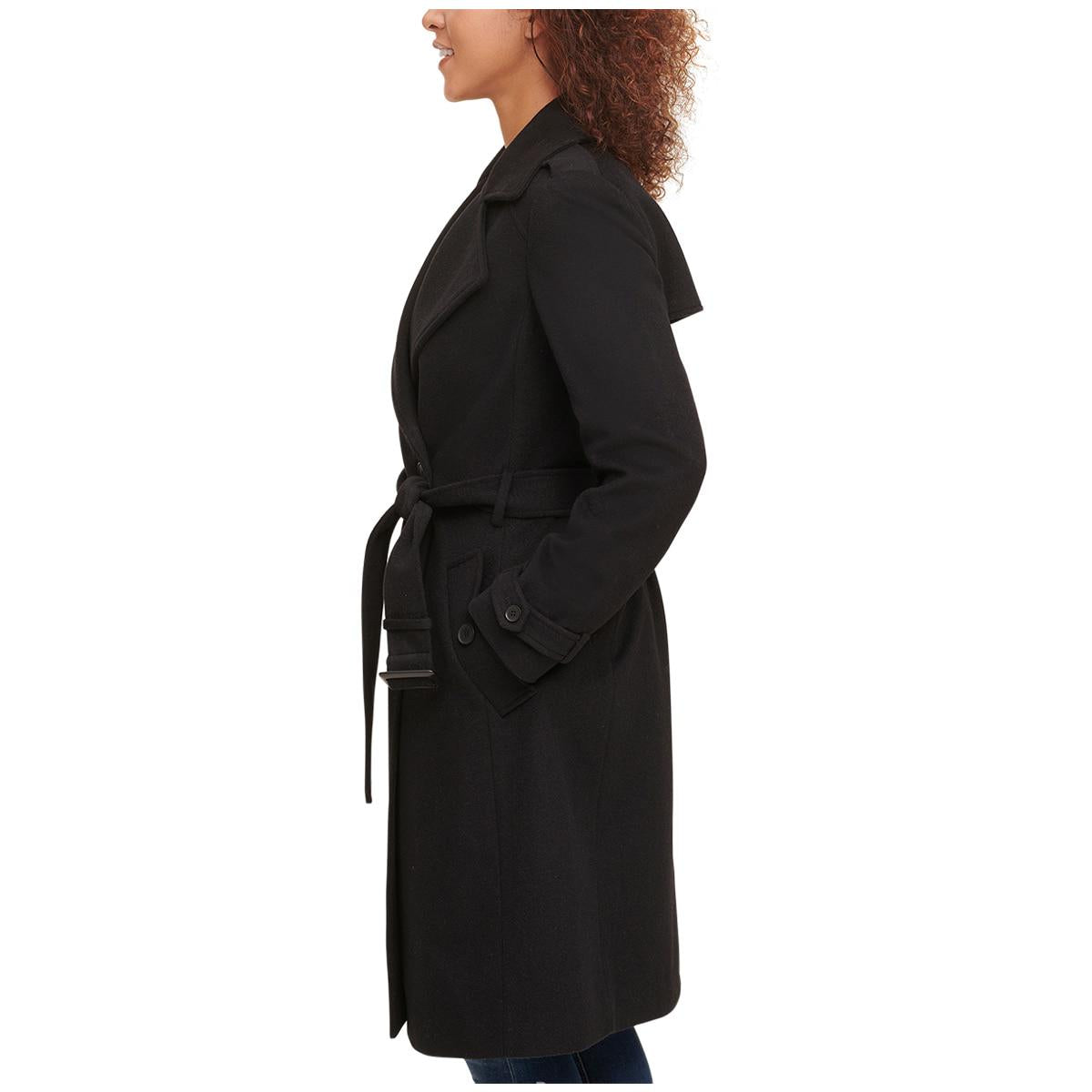 DKNY Women's Wool Coat Black