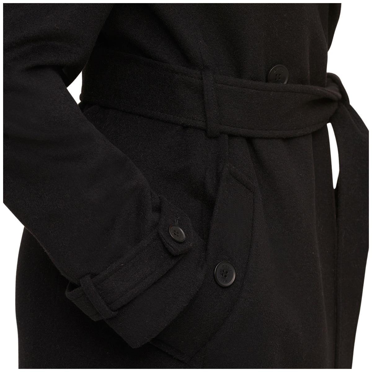 DKNY Women's Wool Coat Black