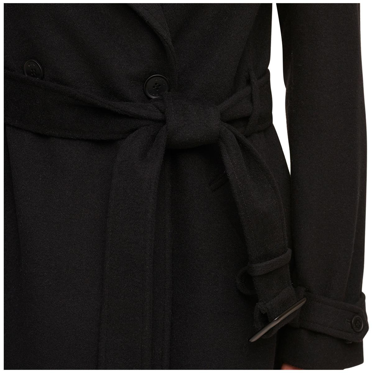 DKNY Women's Wool Coat Black
