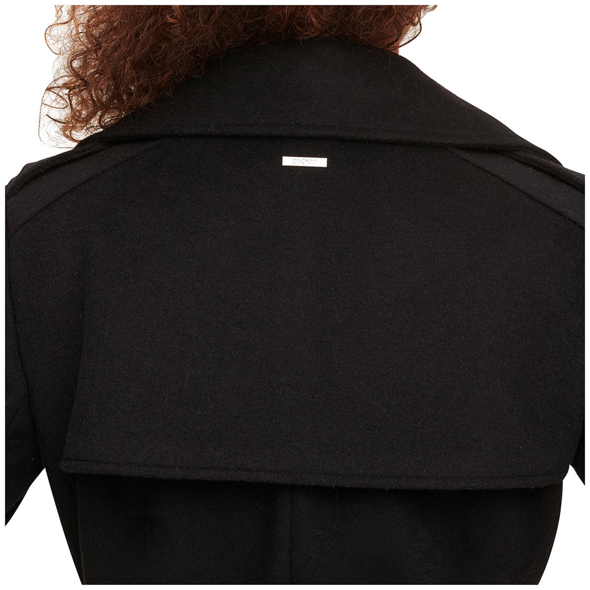 DKNY Women's Wool Coat Black