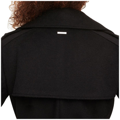 DKNY Women's Wool Coat Black