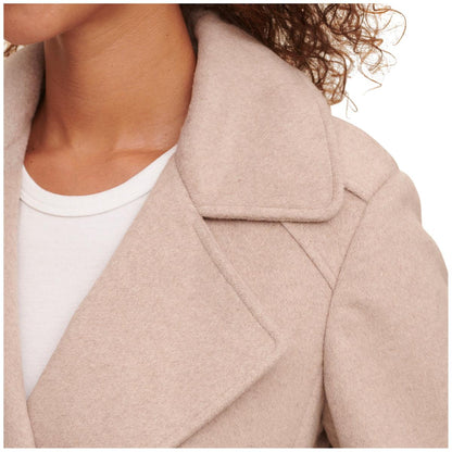 DKNY Women's Wool Coat Bone