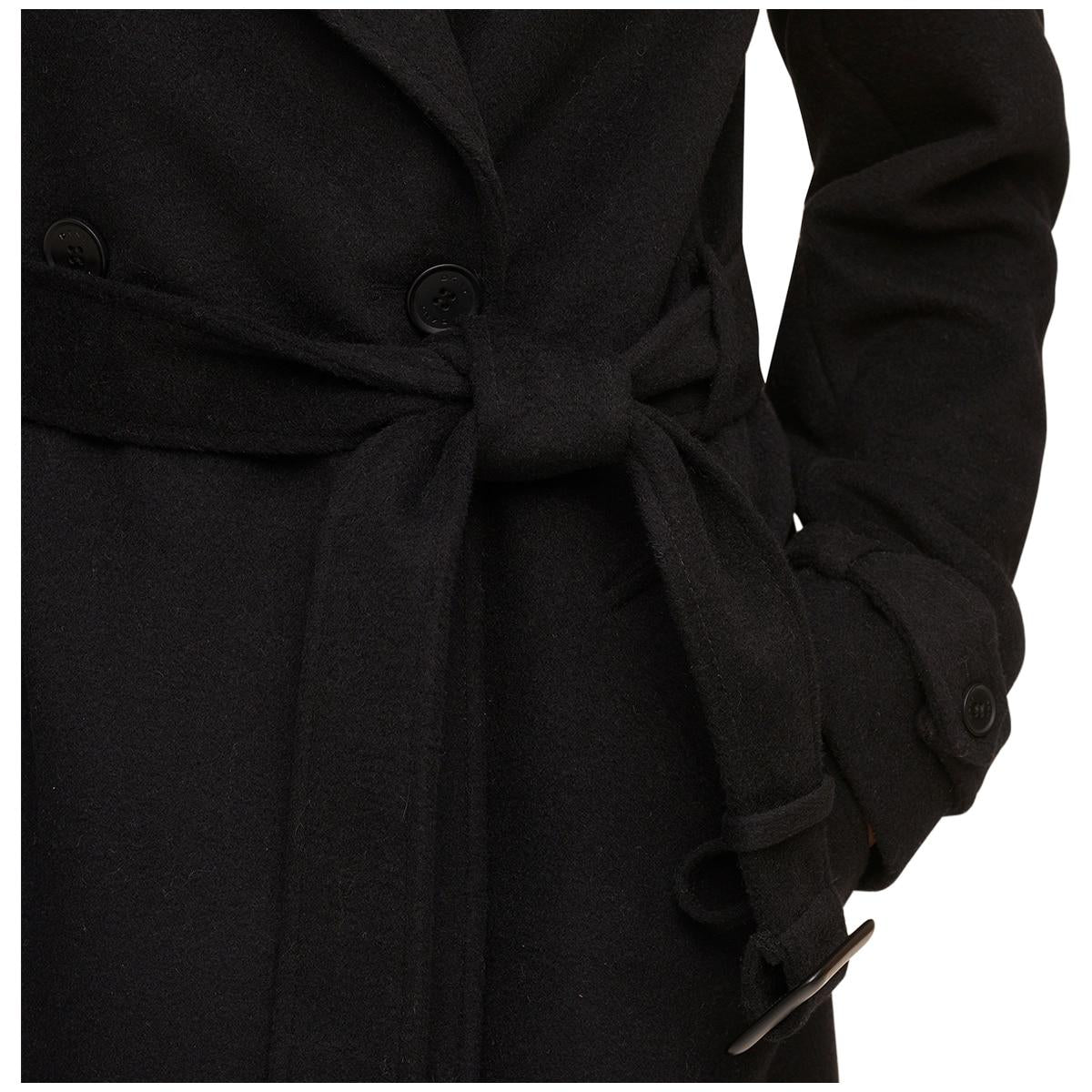 DKNY Women's Wool Coat Black