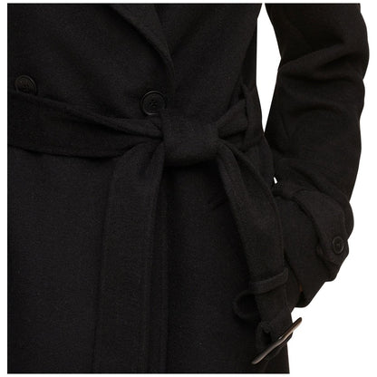 DKNY Women's Wool Coat Black