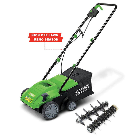 DRAPER 1500W Lawn Aerator and Scarifier 98931