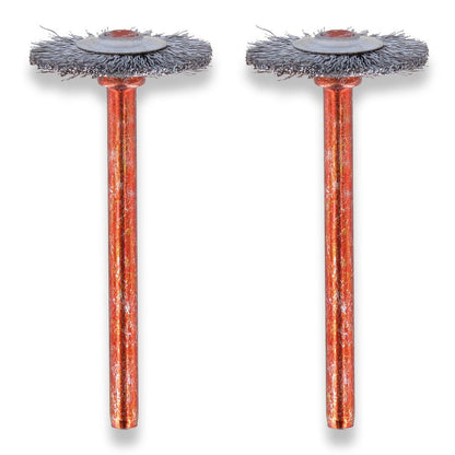 DREMEL 19mm Flat Head Stainless Steel Brush (530-2) 2 - Piece 26150530AC