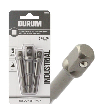 DURUM 1 4-Hex to Socket Drive Adaptor Bit Set - 3 Piece