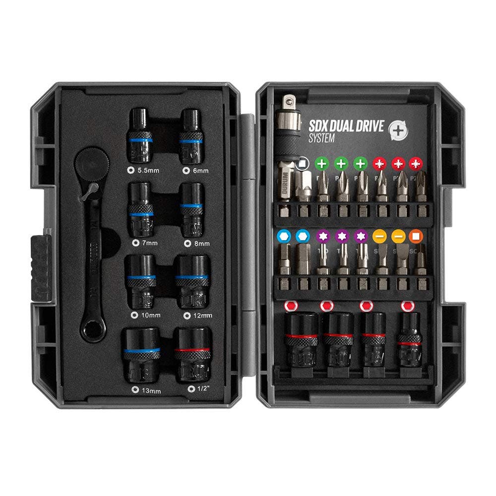 DURUM 25mm Assorted Screwdriver w Socket Bit Set - 29 Piece DB904