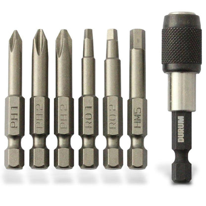 DURUM 50mm Power Screwdriver Set - 7 Piece