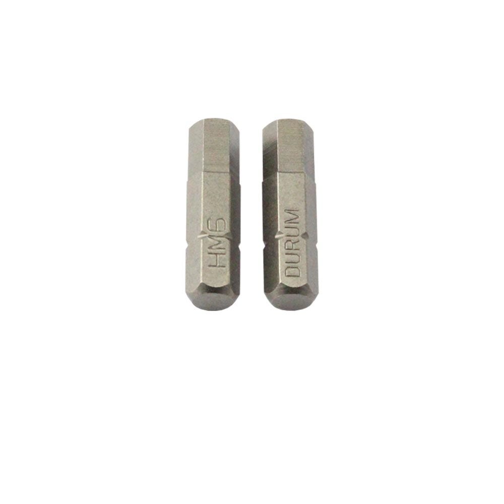 DURUM 6 x 25mm Internal Hex Insert Screwdriver Bit - 2 Piece