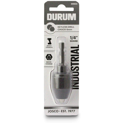 DURUM 6mm 1 4-Hex Quick-Change Keyless Chuck
