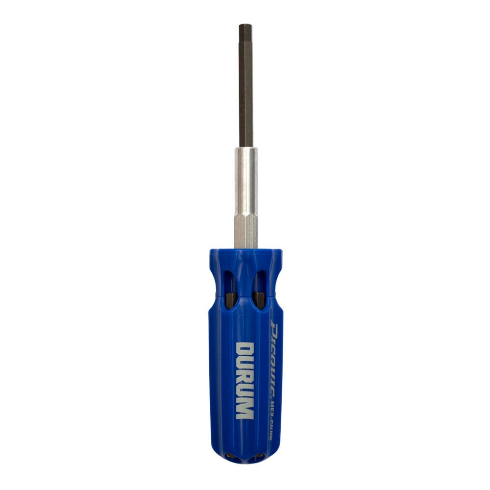 DURUM 7PC 75mm Multi-Bit Set Hex Metric Blue Screwdriver DB99002