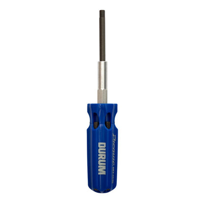 DURUM 7PC 75mm Multi-Bit Set Hex Metric Blue Screwdriver DB99002