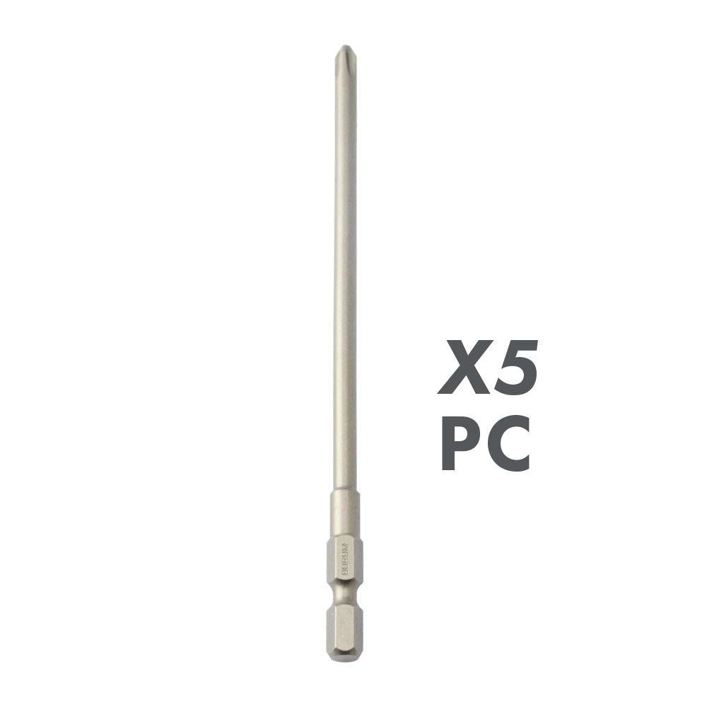 DURUM PH2 x 135mm Phillips Power Screwdriver Bit suits MAKITA Collated Screwgun - 5 Piece