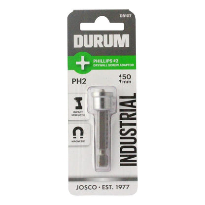 DURUM PH2 x 50mm Phillips Power Plaster Screwdriver Bit
