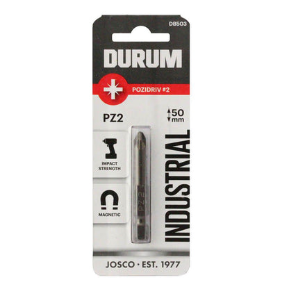 DURUM PZ2 x 50mm Pozidrive Power Screwdriver Bit