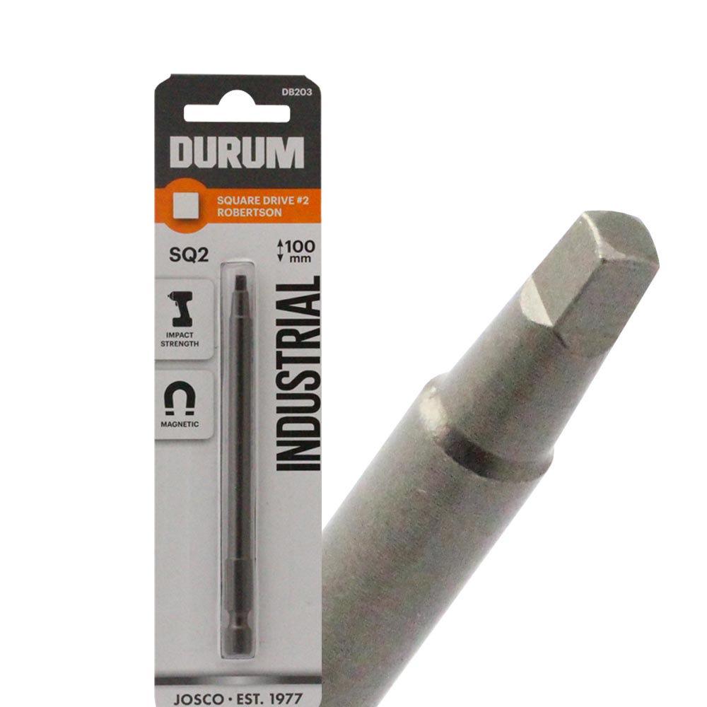 DURUM R2 x 100mm Robertson Square Power Screwdriver Bit