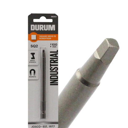 DURUM R2 x 100mm Robertson Square Power Screwdriver Bit
