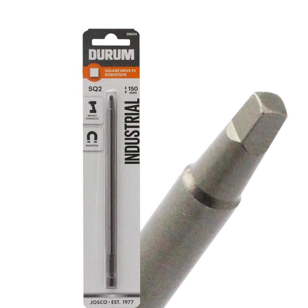 DURUM R2 x 150mm Robertson Square Power Screwdriver Bit
