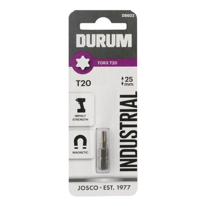 DURUM T20 x 25mm Torx Insert Screwdriver Bit