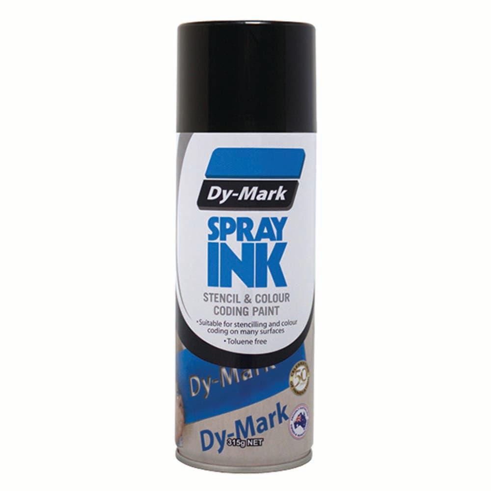 DYMARK 315g Spray Ink Black Stencil and Colour Coding Paint 39013501