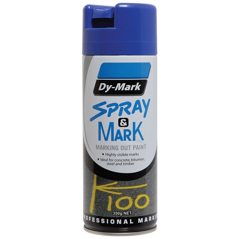 DYMARK 350g Aerosol Spray and Mark Blue Marking Paint 40013503