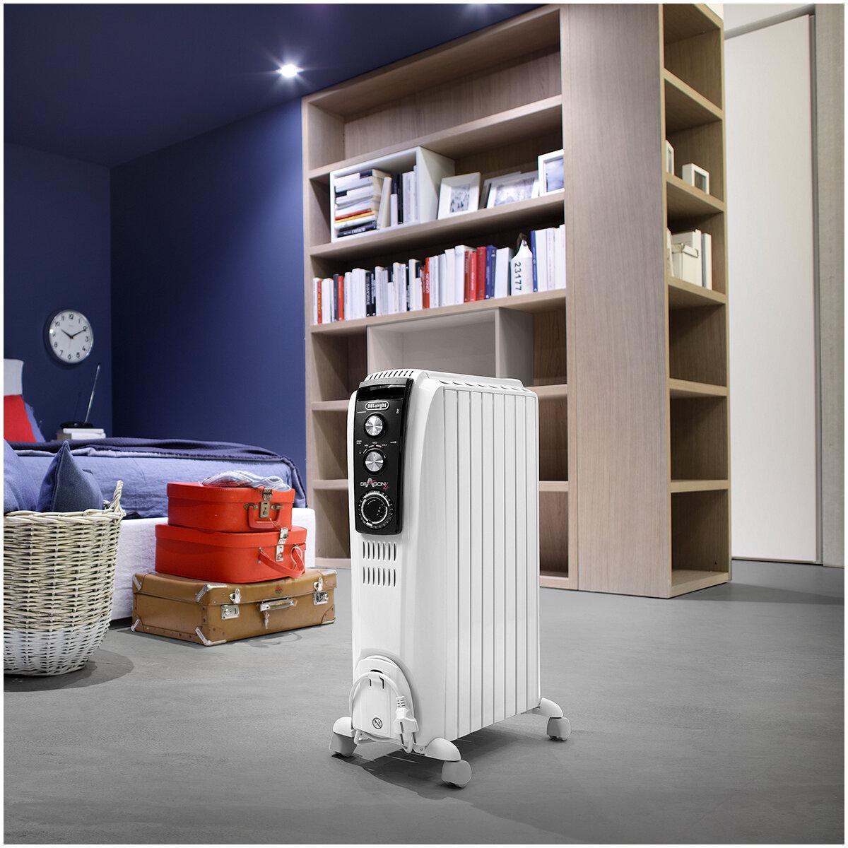 De'Longhi 1500W Dragon Oil Column Heater With Timer