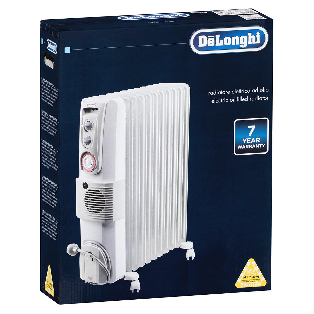 De'Longhi 2400W DL Oil Column Heater With Timer And Fan