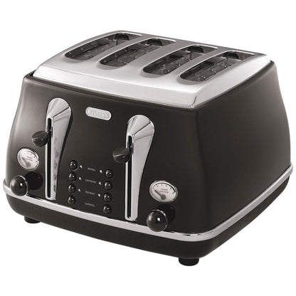 Delonghi Icona Classic 4 Slice Toaster Silver