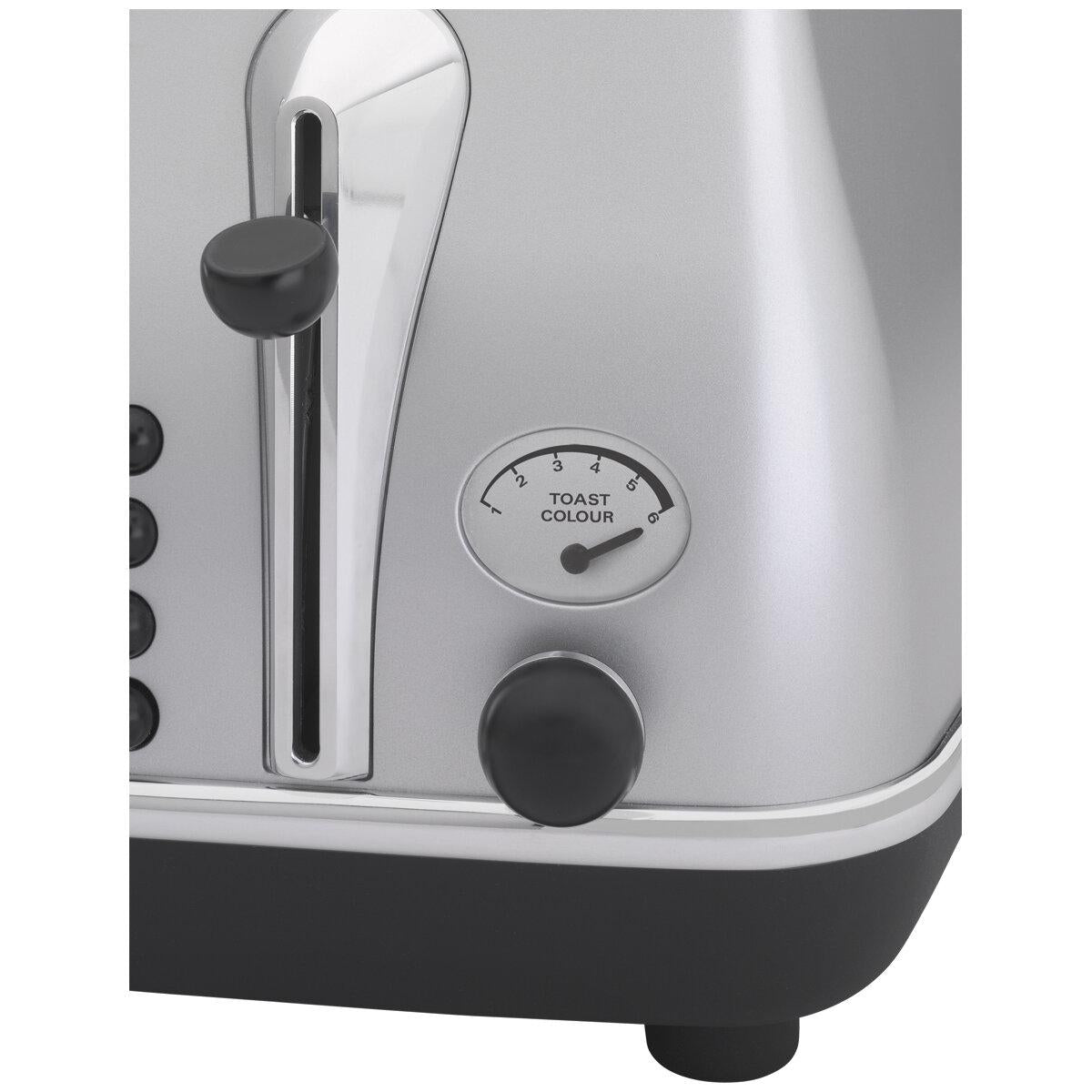 Delonghi Icona Classic 4 Slice Toaster Silver