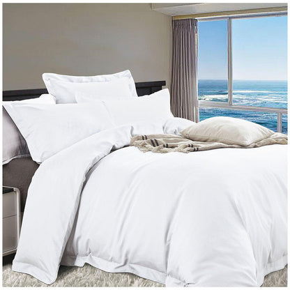 Deluxe 1200 Thread Count Cotton Rich King Quilt Cover Set Linen