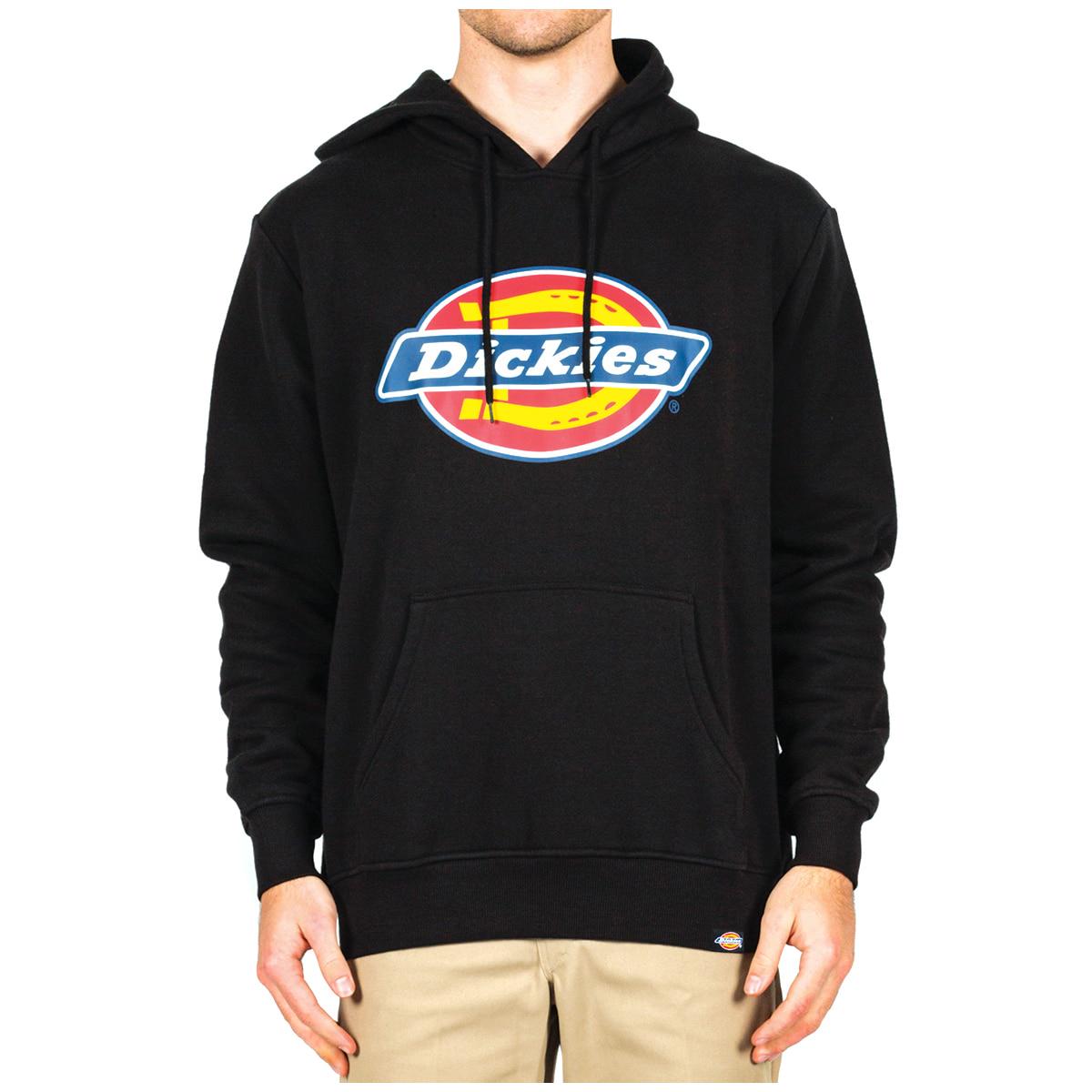 Dickies Relaxed Fit Logo Fleece Hoodie Black