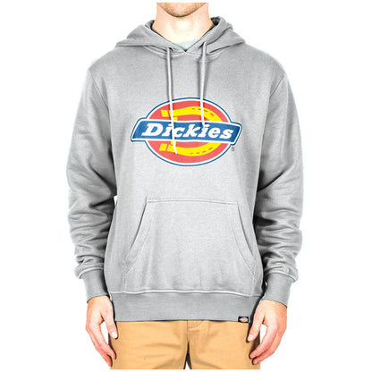 Dickies Relaxed Fit Logo Fleece Hoodie Grey Marle