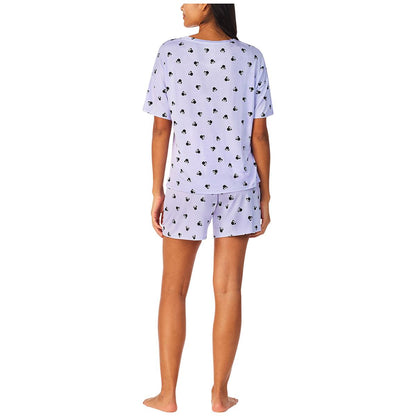 Disney Mickey and Minnie Women's Pyjama Set 2pc Purple