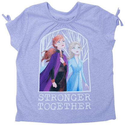 Disney and Marvel Character Girls' Tees 3pk Frozen