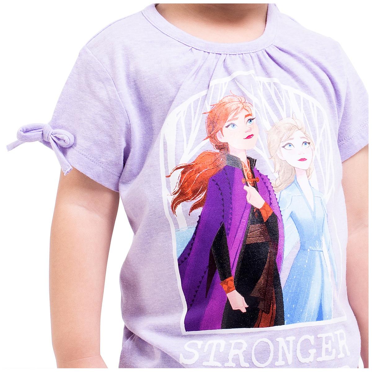 Disney and Marvel Character Girls' Tees 3pk Frozen