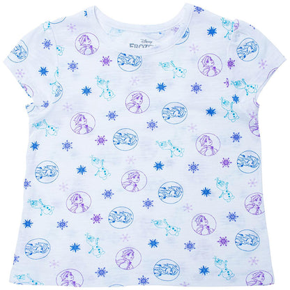 Disney and Marvel Character Girls' Tees 3pk Frozen