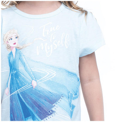 Disney and Marvel Character Girls' Tees 3pk Frozen