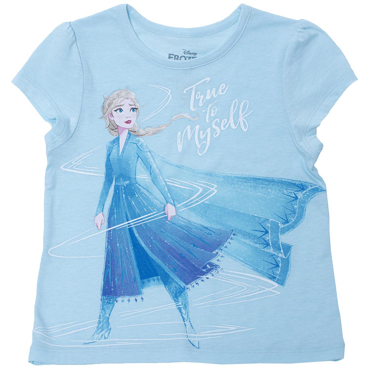 Disney and Marvel Character Girls' Tees 3pk Frozen