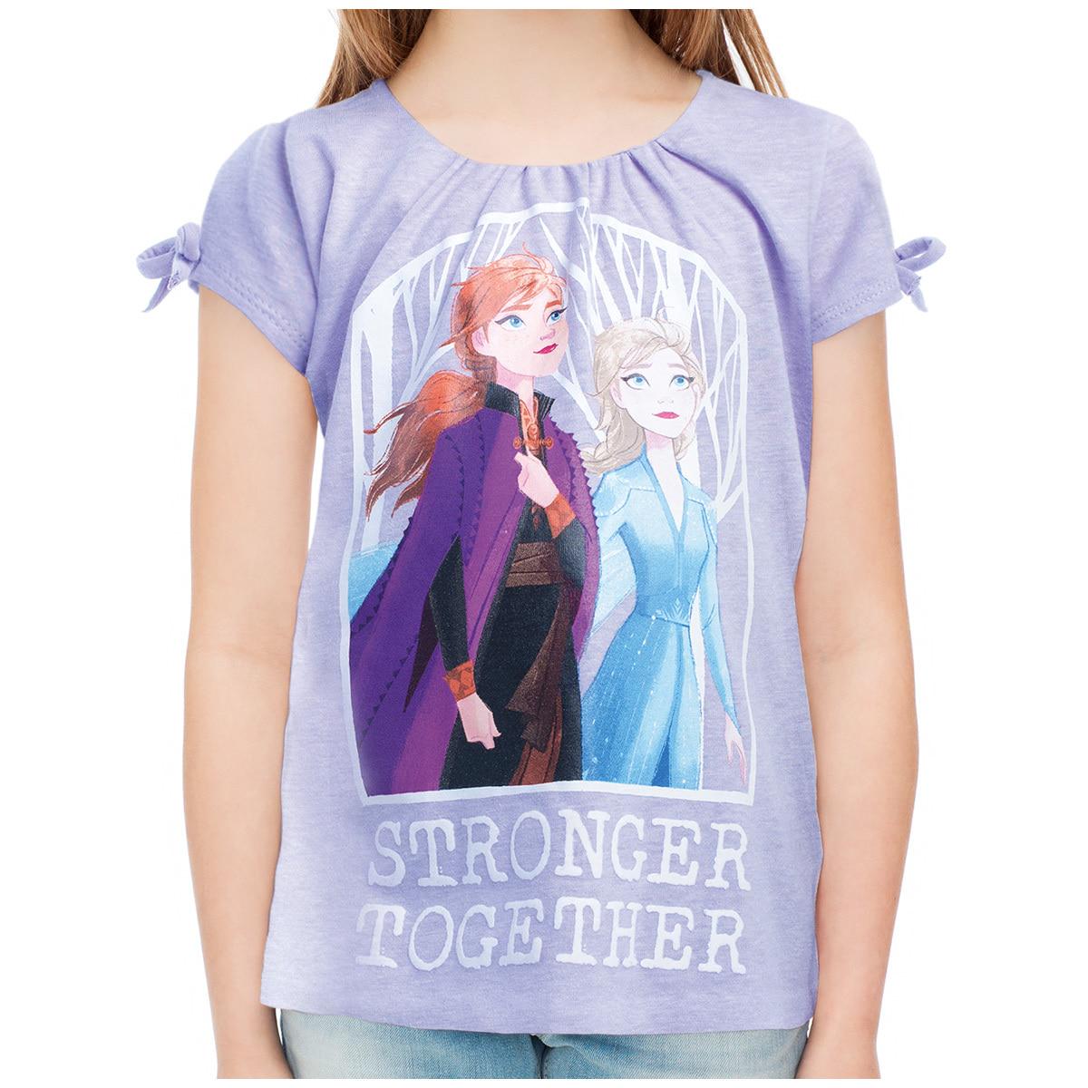Disney and Marvel Character Girls Tees 3 Pack
