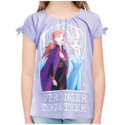 Disney and Marvel Character Girls Tees 3 Pack