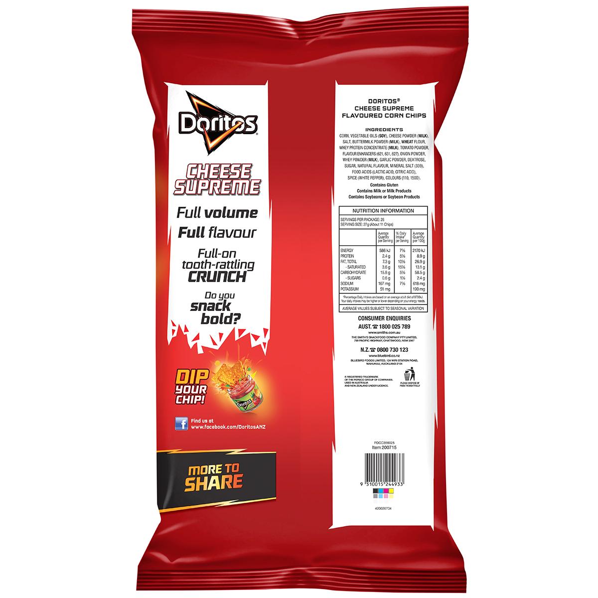 Doritos Cheese Supreme 3 x 700g