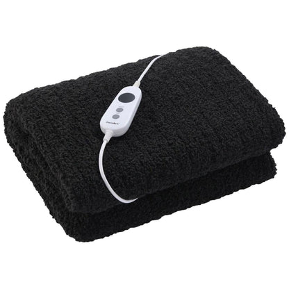 Dreamaker Teddy Fleece Heated Throw Blush Pink