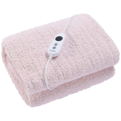 Dreamaker Teddy Fleece Heated Throw Grey