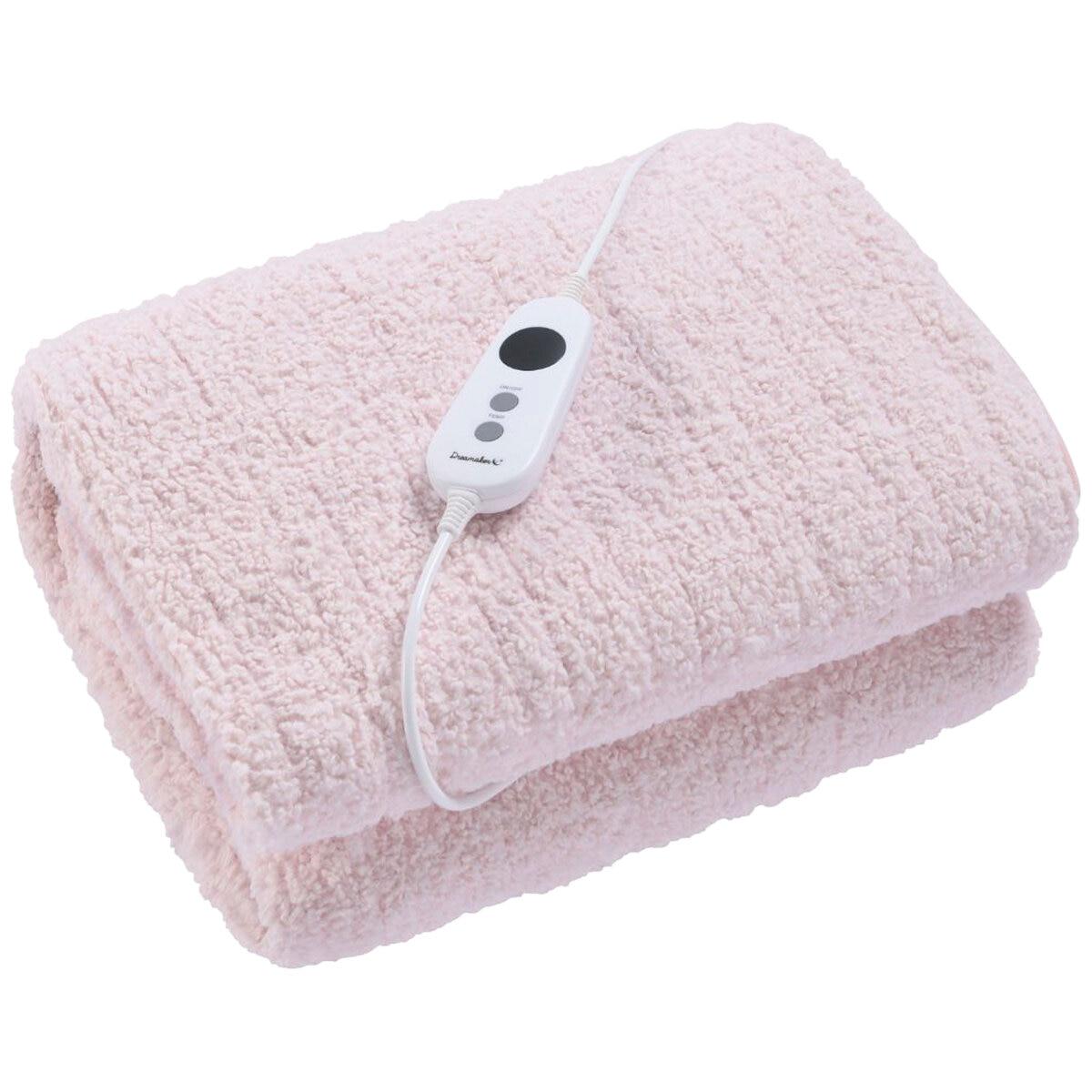 Dreamaker Teddy Fleece Heated Throw Charcoal