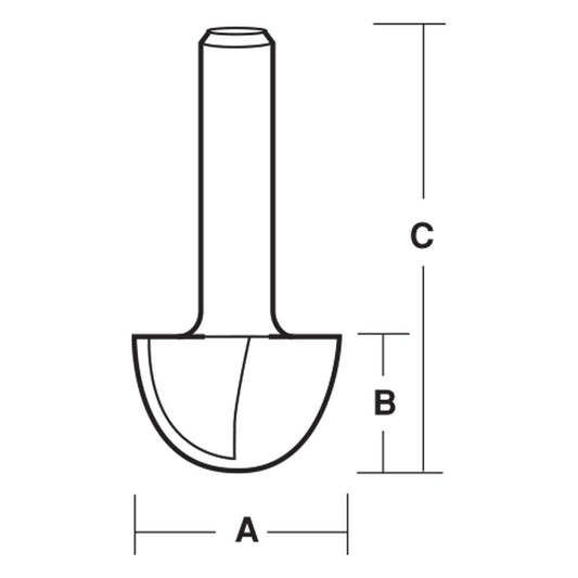 ECONOCUT Router Bit TCT Core Box 15.8mm 1 2inch -Shank EY 420 1 2