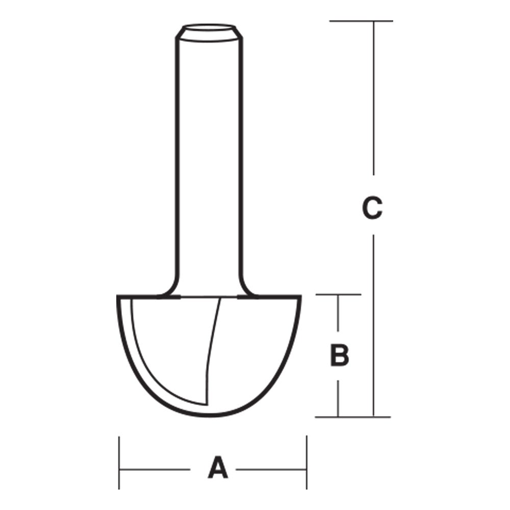 ECONOCUT Router Bit TCT Core Box 19mm 1 2inch -Shank EY 424 1 2