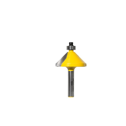 ECONOCUT Router Bit TCT Chamfering 45-Degree 32mm 1 4inch -Shank EY 916 B